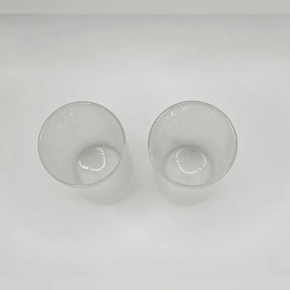 Jagermeister Shot Glasses Frosted Embossed Lettering Stag Logo 2.75